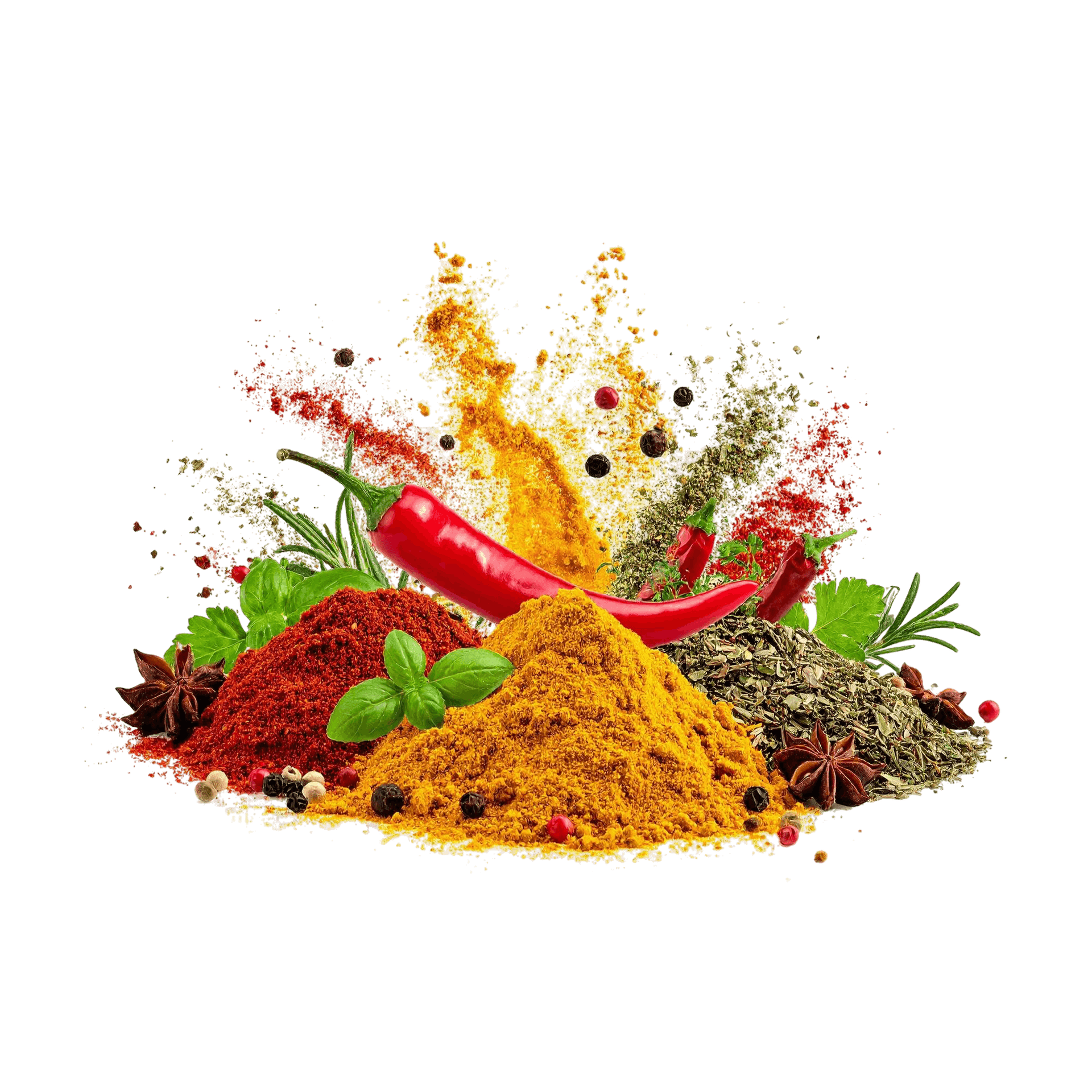 Assortment of spices